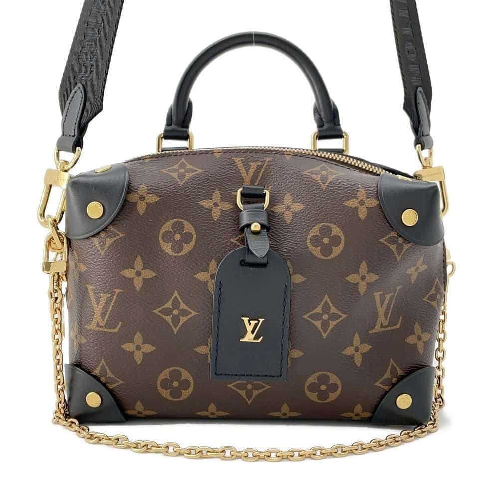 Louis Vuitton Monogram Malle Souple Handbag Shoulder Bag Black